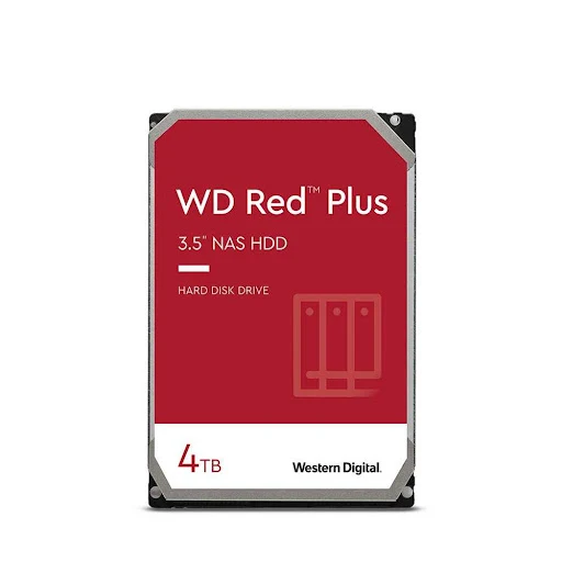 Ổ cứng HDD WD 4TB Red Plus NAS (3.5 inch, 5400RPM, SATA, 256MB cache) (WD40EFPX)