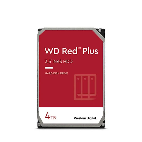 Ổ cứng HDD WD 4TB Red Plus NAS (3.5 inch, 5400RPM, SATA, 256MB cache) (WD40EFPX)