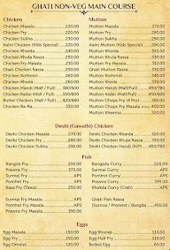 Ghati Adda menu 2