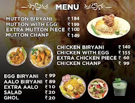 Lavender Biryani House menu 1