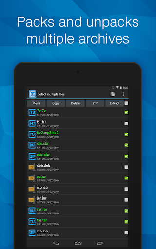 Screenshot B1 Archiver zip rar unzip