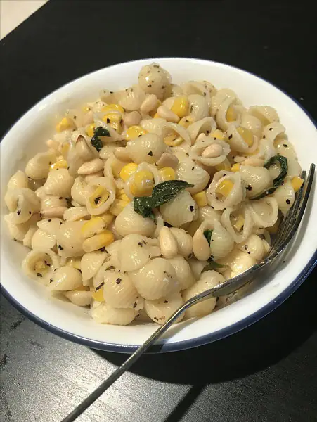 Jain Corn Cheese Pasta