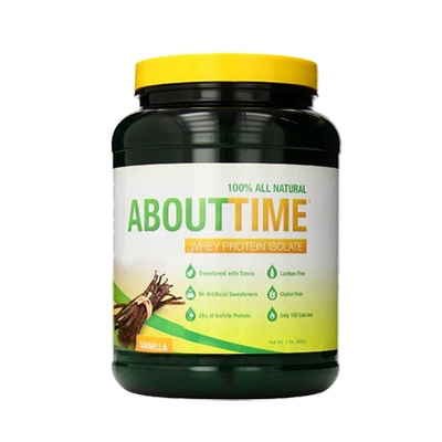 //Proteina Whey Protein About Time sabor a vainilla 908g  