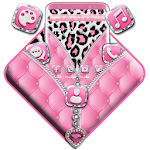 Cover Image of Download Pink Leopard Zipper Theme 1.1.4 APK