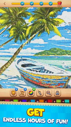 CROSS-STITCH: COLORING BOOK screenshots 2