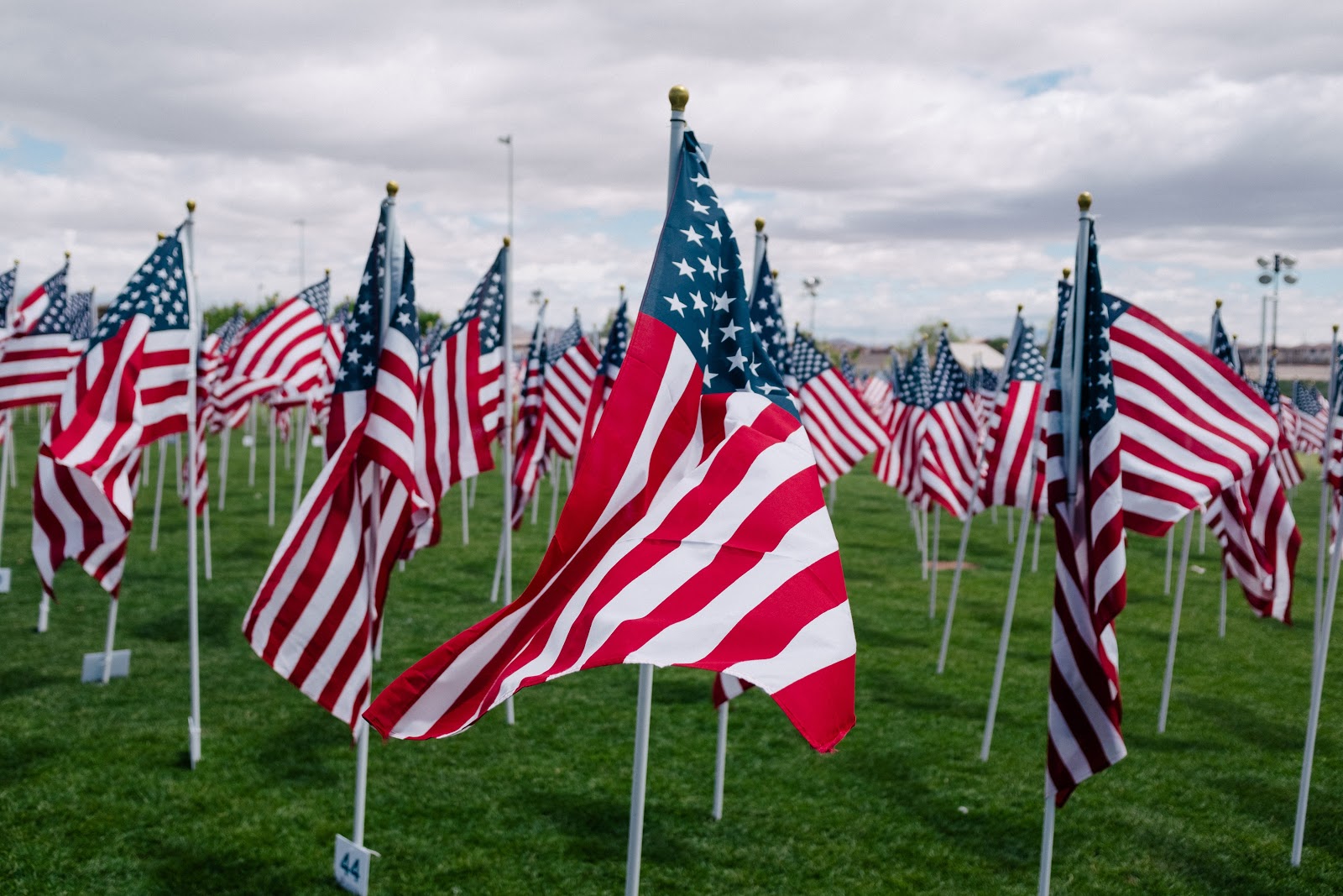 US flags