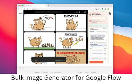 Bulk Image Generator for Google Flow screenshot 1