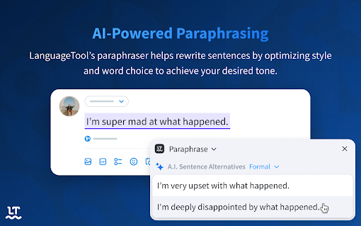 Grammar Checker & Paraphraser – LanguageTool