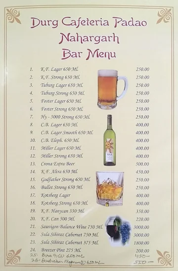 Padao menu 