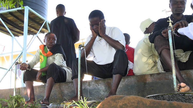 Muslims in Migori town prepare for Idd Ul-Fitr prayers at Migori Total grounds in Migori town