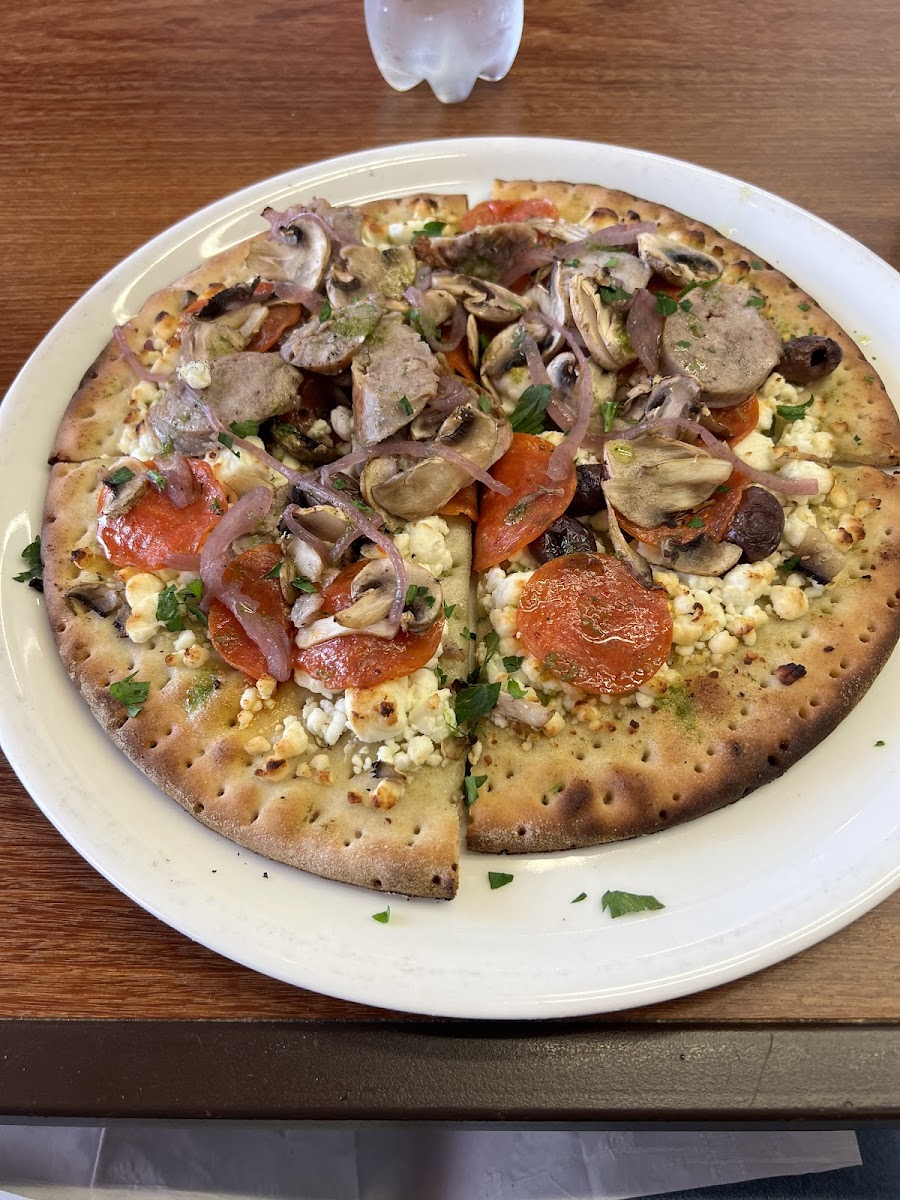 Gluten free combination pizza