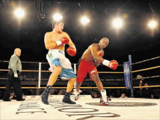 KO BLOW: Elvis Moyo has been banned from boxing in SA after taking part in mixed martial arts fights Photo: Duif du Toit/Gallo Images