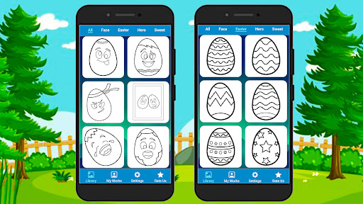 Screenshot Easter Coloring Pages 2024