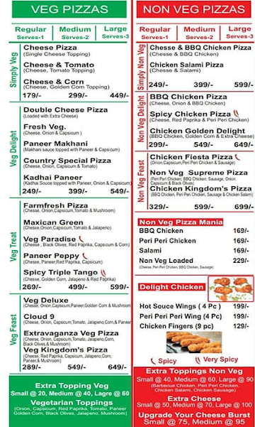 Burger Kingdom's menu 