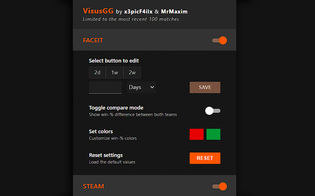 Steamify - Faceit stats checker