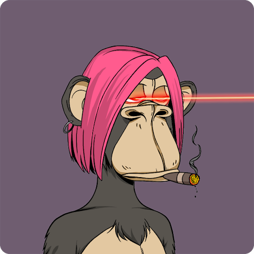 Bored Ape Purple With Cigar - Nftallinone