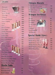 Kismat Ice World menu 2