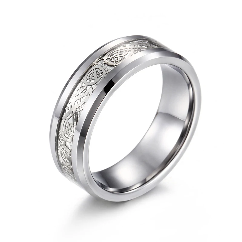 Anel de tungstênio com senha romana de moda, elegante e seguro. Proteja seus dados com estilo e desfrute de um design único e moderno.