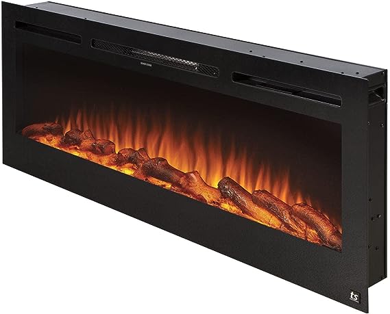 touchstone 80004 electric fireplace in black