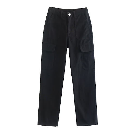 Title 11, Womens Straight Solid Color Pocket Loose Casua...