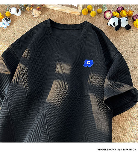 Title 11, Heavy Short-sleeved T-shirt Men Trendy Brands D...