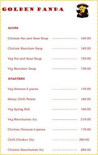 Golden Panda menu 1