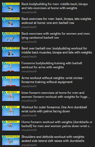 Body building Workout