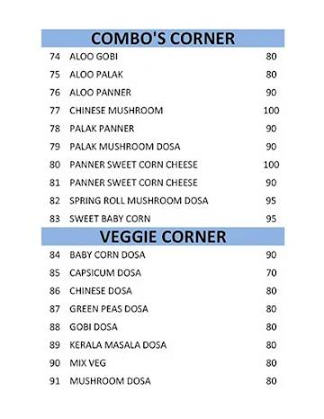 Molaga Chemistry Cuisines Restaurant menu 