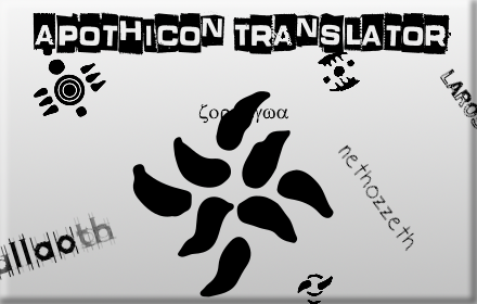 Apothicon Translator chrome extension