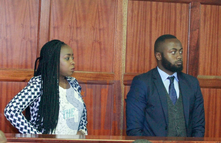 JELA AU UHURU?: Mwanahabari Jacque Maribe na Jowie Irungu katika mahakama ya Milimani mnamo Novemba 26, 2019. Picha: MAKTABA