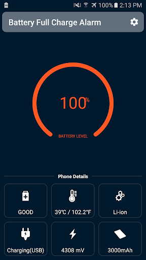 Screenshot Battery Full Charge Alarm