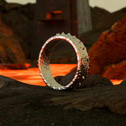 "Tempest Moon" Platinum Ring of Vitriol +1