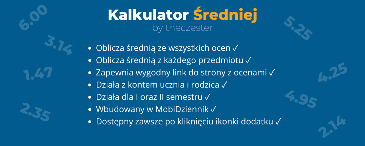 MobiDziennik kalkulator średniej Preview image 2