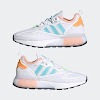 zx 2k boost core white / hazy sky / glow pink