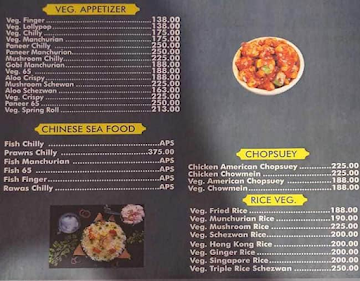 Samudra Bar & Restaurant menu 