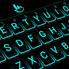 Simple Neon Blue Future Tech Keyboard Theme