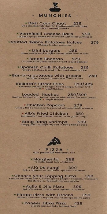 Carpe Diem menu 