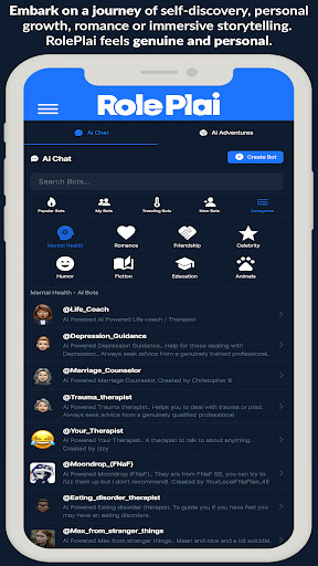 Screenshot RolePlai - Ai Chat Bot