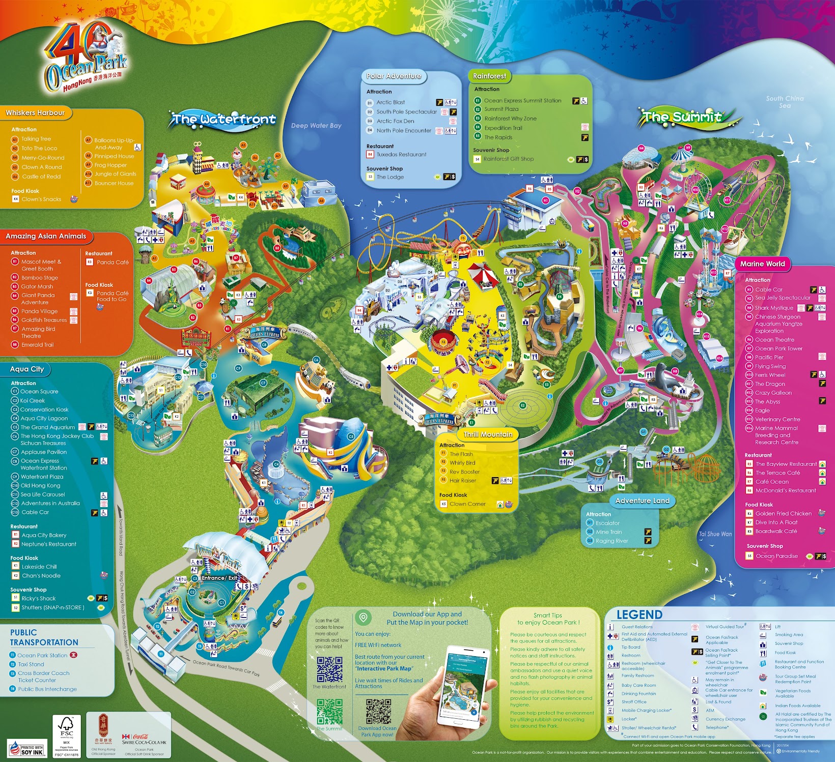 Hong Kong Ocean Park map