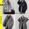 Áo Khoác Nỉ Ystaozis Nam Nữ Hoodie Mũ 2 Lớp Ulzzang Unisex Tay Rộng, Áo Khoác Dây Kéo Form Rộng Hàn Quốc - Life Unisex