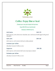 The Real Green Cafe menu 8