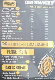 Om Snacks menu 3