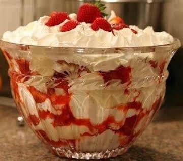 Southern Strawberry Punch Bowl Cake