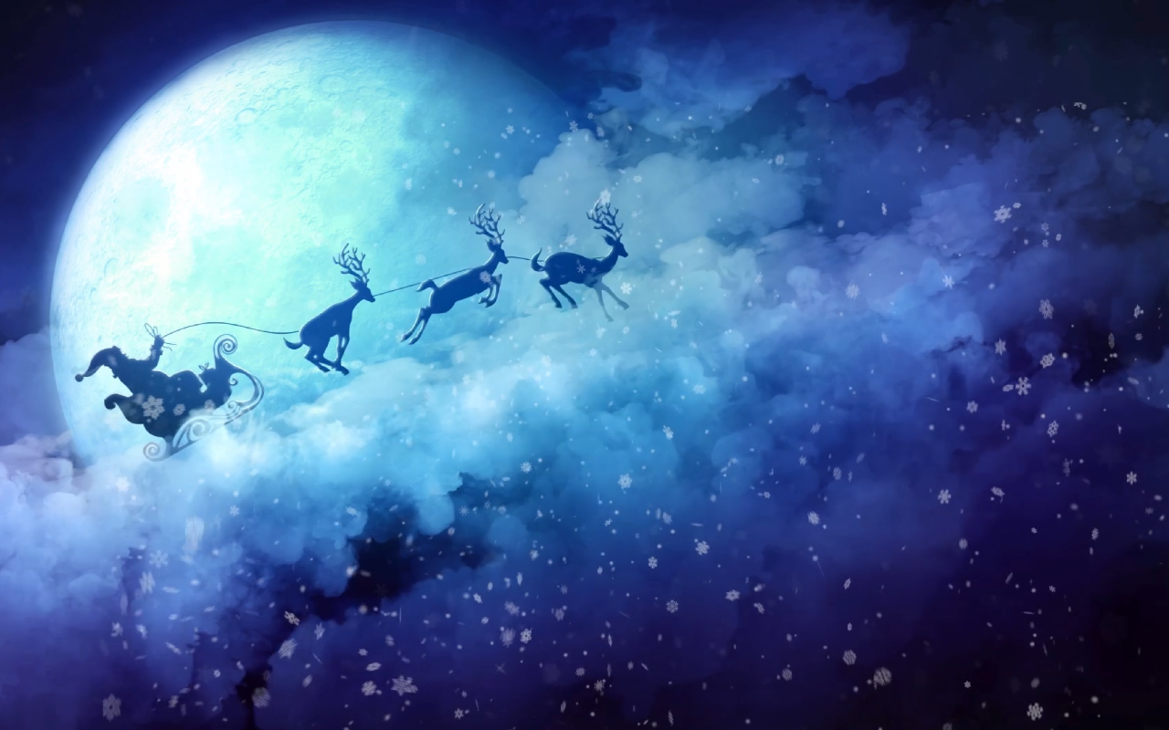 Christmas Santa Claus Reindeer Live Wallpaper Chrome Extension Image 3