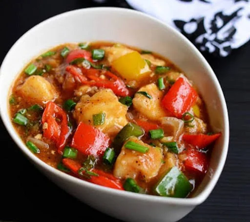 Chilli Paneer Gravy [Serves 2,8 Pcs]