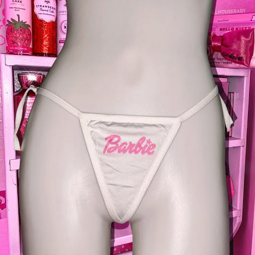 Title 1, Barbie Letter Print Sexy Cotton Lace-up Thong T...