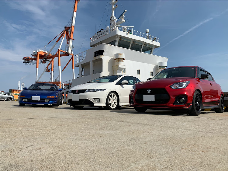 シビックの霞ヶ浦埠頭・スイフトスポーツZc33s・シビックタイプR・インテグラ dc2・MR2 SW20に関するカスタム事例の投稿画像4枚目