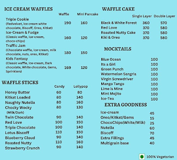 Wafflelicious menu 