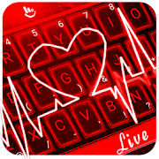 Live 3D Red Neon Heart Keyboard Theme 6.3.26.2019 Icon