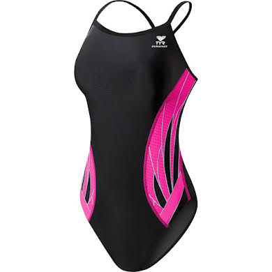 TYR Phoenix Diamondfit Women's Swimsuit: Black/Pink